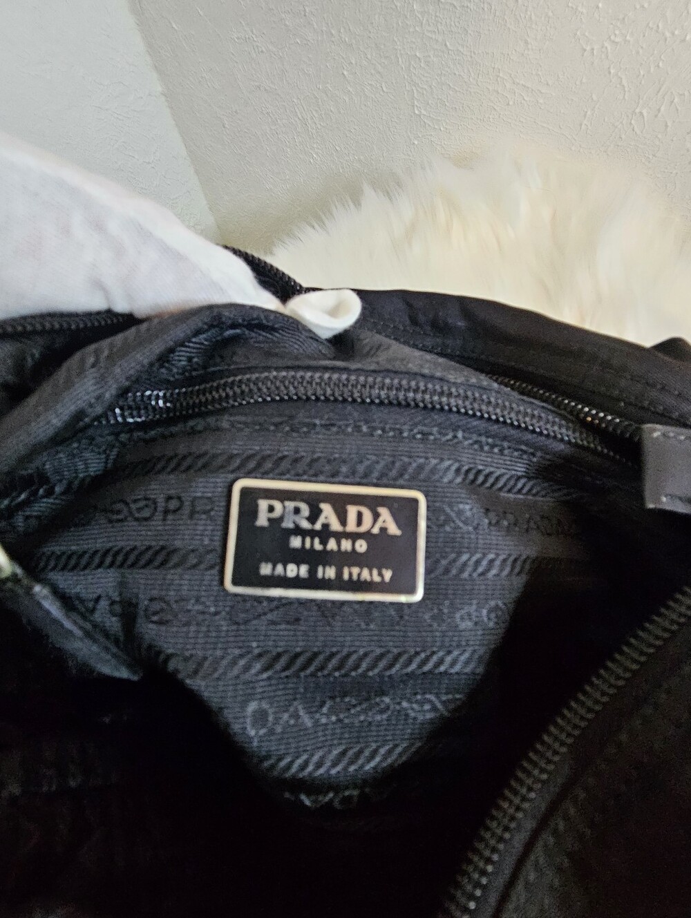 Prada Black Nylon Messenger Crossbody Bag - Picture 3 of 6